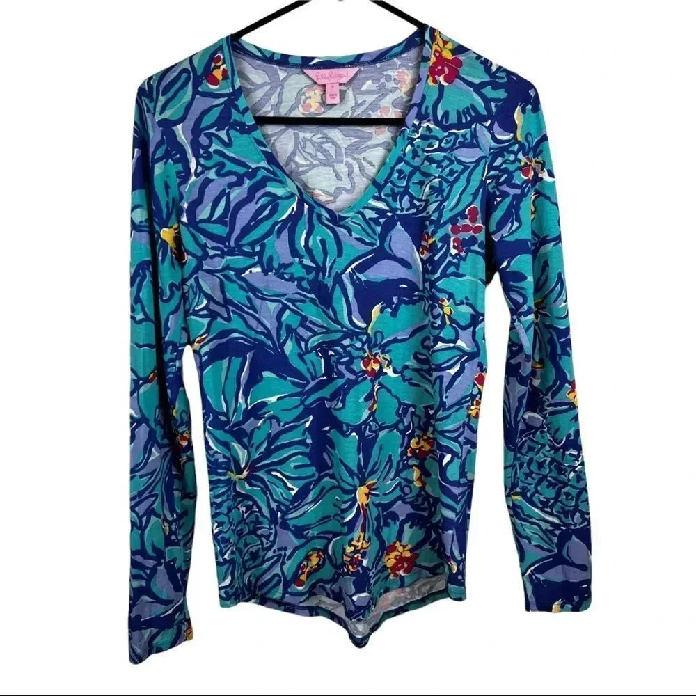 Lilly Pulitzer Arielle Mai Tai Blue Purple - Picture 2 of 7